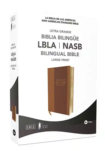 Biblia Bilingüe LBLA | NASB, Imitacion Piel café