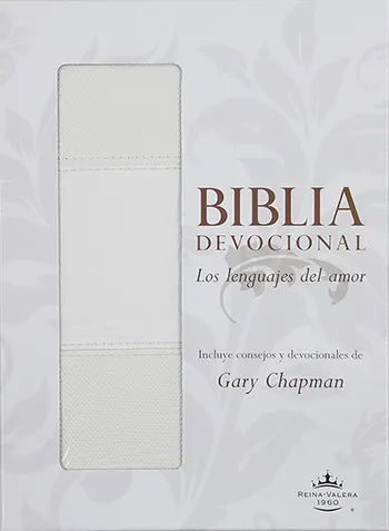 Imagen de la portada de la Biblia devocional los lenguajes del amor RVR60, Blanco