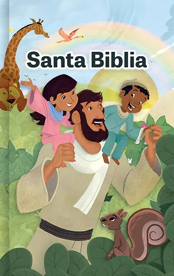 Imagen de la portada de la Biblia RVR60 para niños interactiva, tapa dura