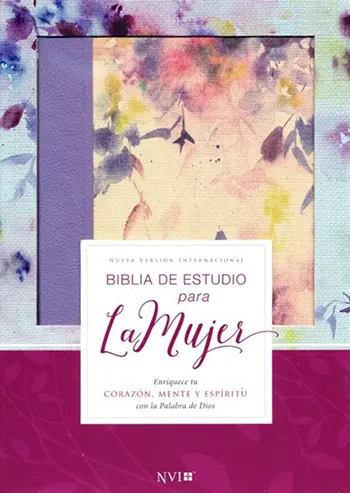 Imagen de la Biblia de Estudio para la Mujer NVI, Piel fabricada Lila