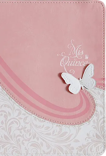 Imagen de la Biblia RVR60 Mis Quince RVR60, Rosa y Blanco simil piel
