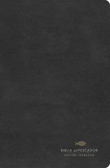 Imagen de la Biblia RVR60 del Pescador, Edición liderazgo, Negro símil piel