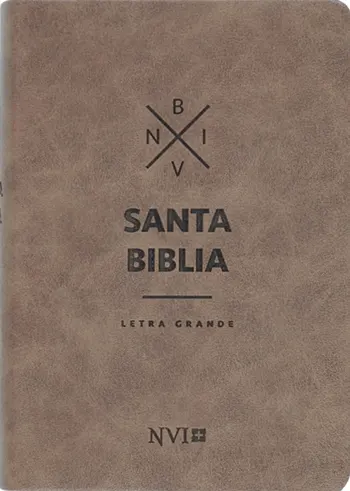 Imagen de la Biblia NVI, Compacta, Piel Especial, Marrón