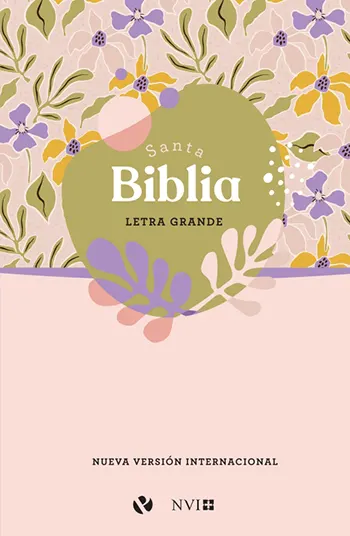 Imagen de la Biblia NVI, Letra Grande, Tapa Rústica, Flores