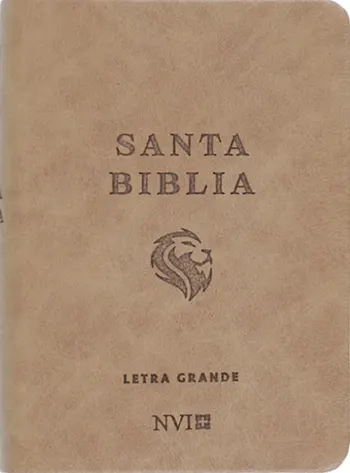 Imagen de la Biblia NVI, Tamaño Bolsillo, Piel Especial con Cierre, Marrón claro