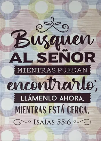 Busquen al Señor, Isaías 55:6, Diario Cuaderno de notas