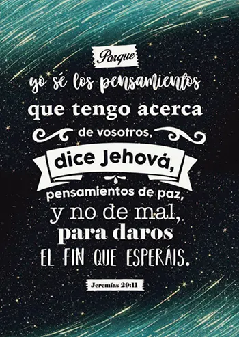 Porque yo sé los pensamientos, Jeremías 29:11, Diario y Cuaderno de Notas