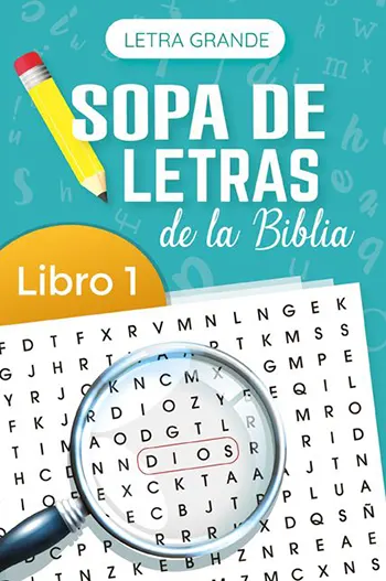 Sopa de letras de la Biblia, letra grande, libro 1
