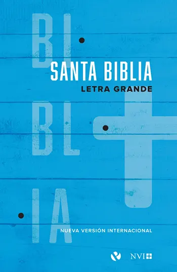 Biblia NVI, Letra Grande, Rústica, Azul