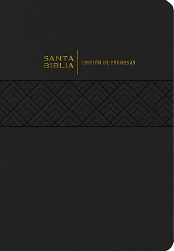 Biblia de Promesas RVR60, Letra Gigante, Piel especial con índice, Negra