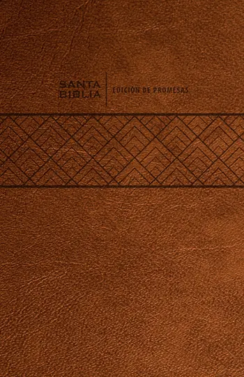 Biblia de Promesas RVR60, Letra gigante, Piel especial, Café